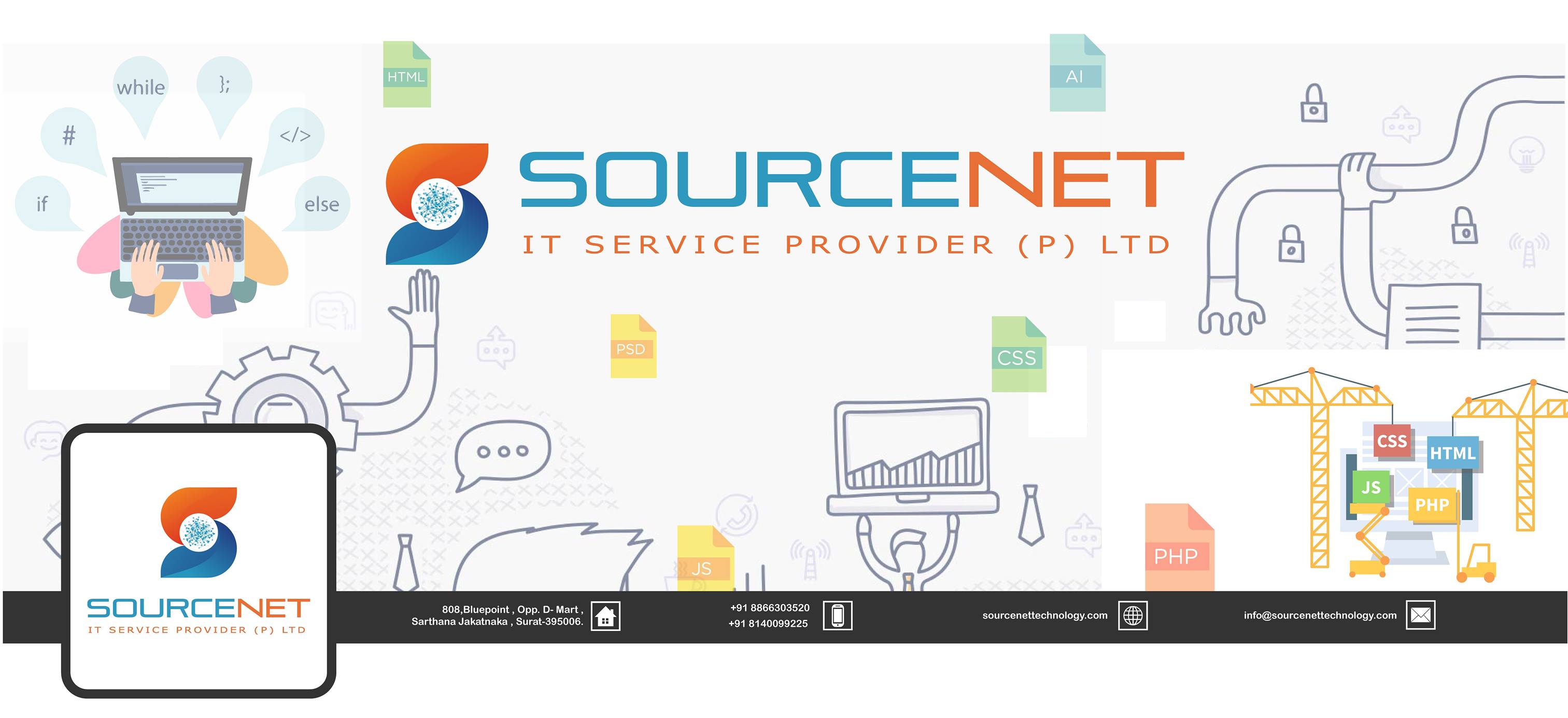 Sourcenet IT Service Provider Private Limited Web Design (UI/UX) India