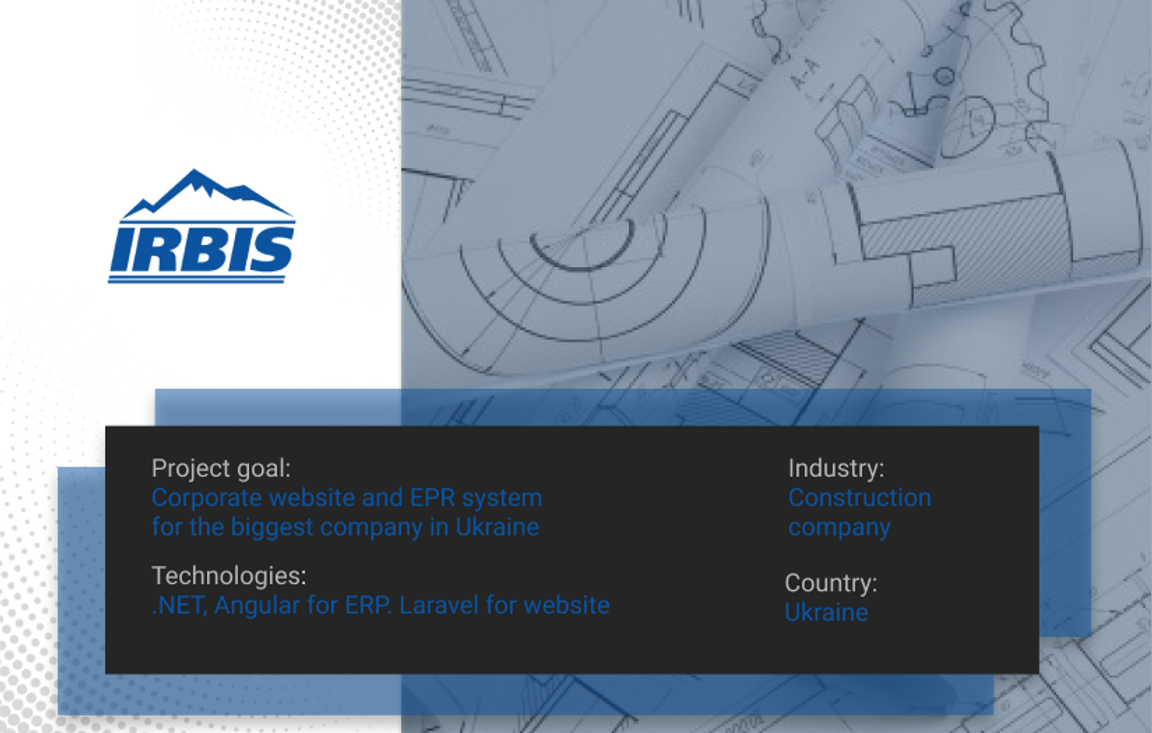 Irbis Ukraine B2B Angular Project