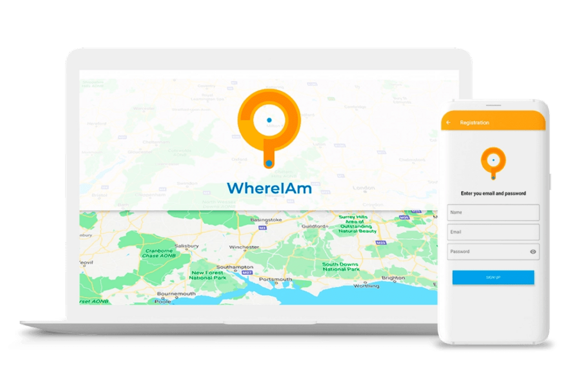 WhereIAm Application Firebase Google Maps Project