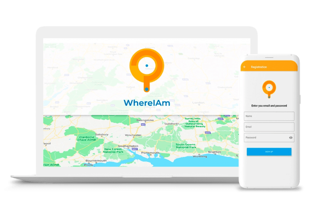 WhereIAm Application Firebase Google Maps Project
