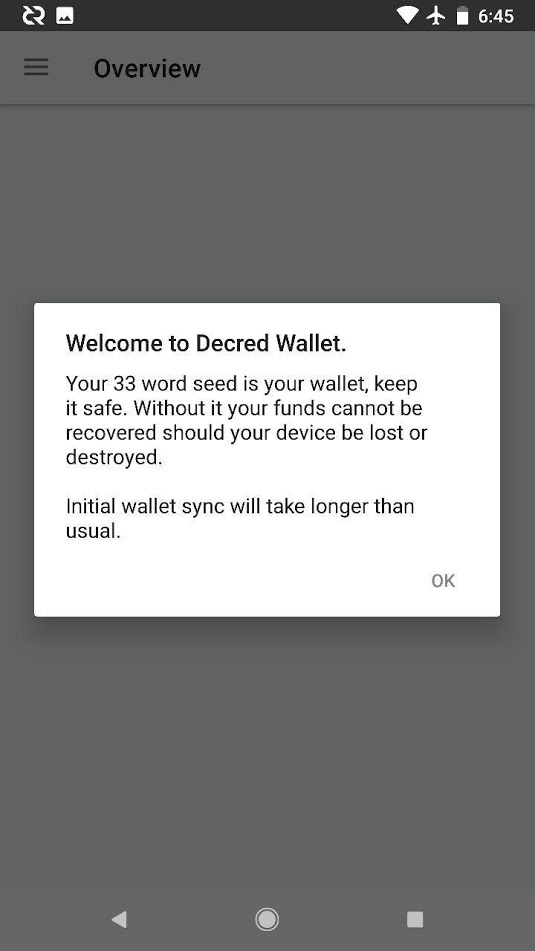 Decred Wallet Java Swift Project