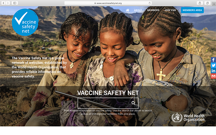 VACCINE SAFETY NET Health Professionals Web Project