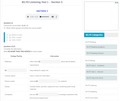 Online Learning System For Practicing In Passing IELTS Tests Node.js JavaScript Project