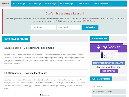 Online Learning System For Practicing In Passing IELTS Tests Node.js JavaScript Project