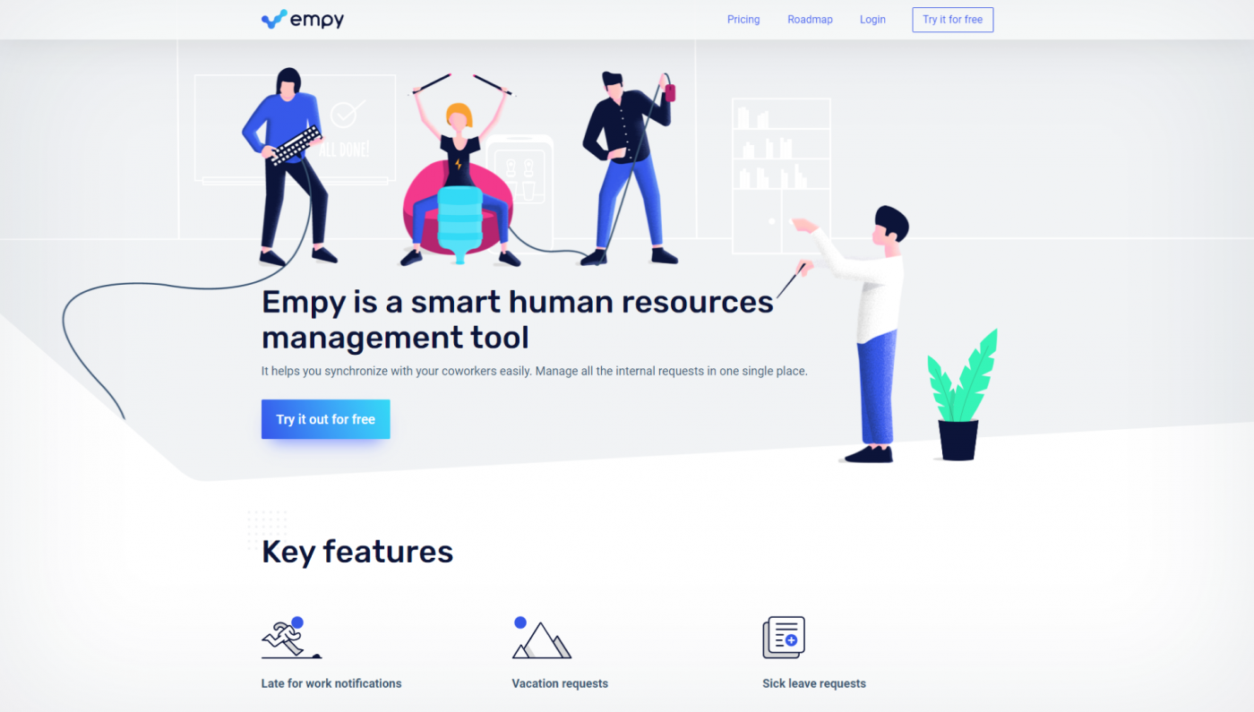 EMPY.io Laravel Website Project