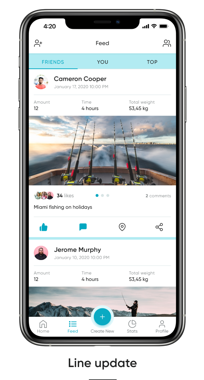 FishOn - an app for the best fishermen Project