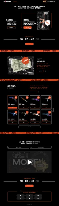 CS.Money Black Friday Website Project