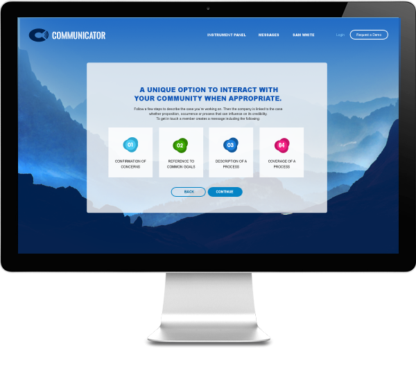 Communicator Bootstrap Amazon Web Services Project