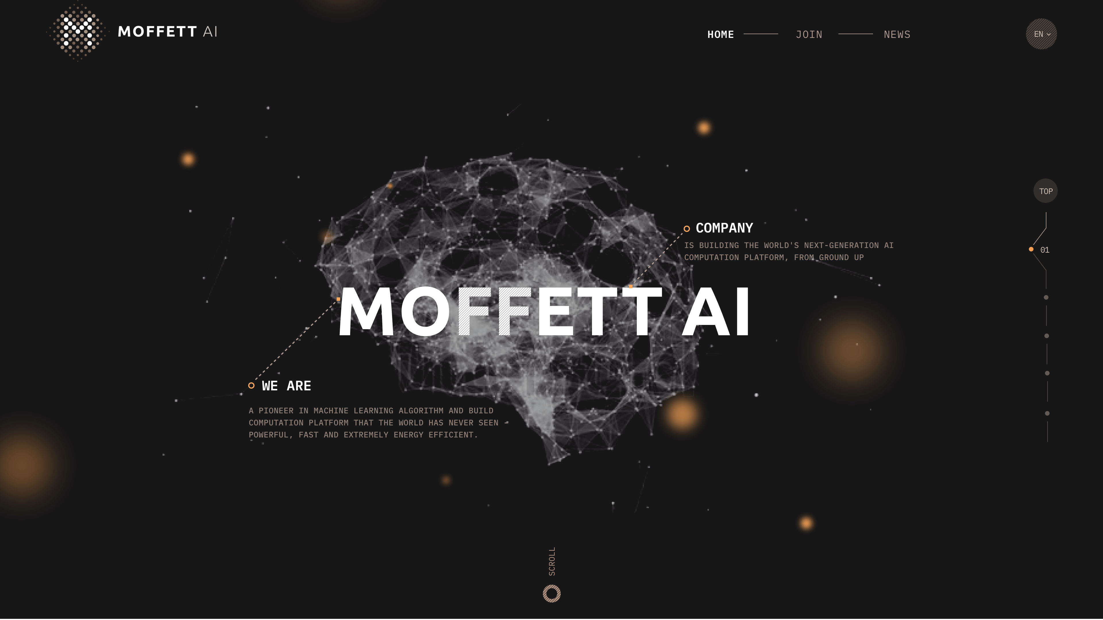 MOFFETT AI SAAS web design Project