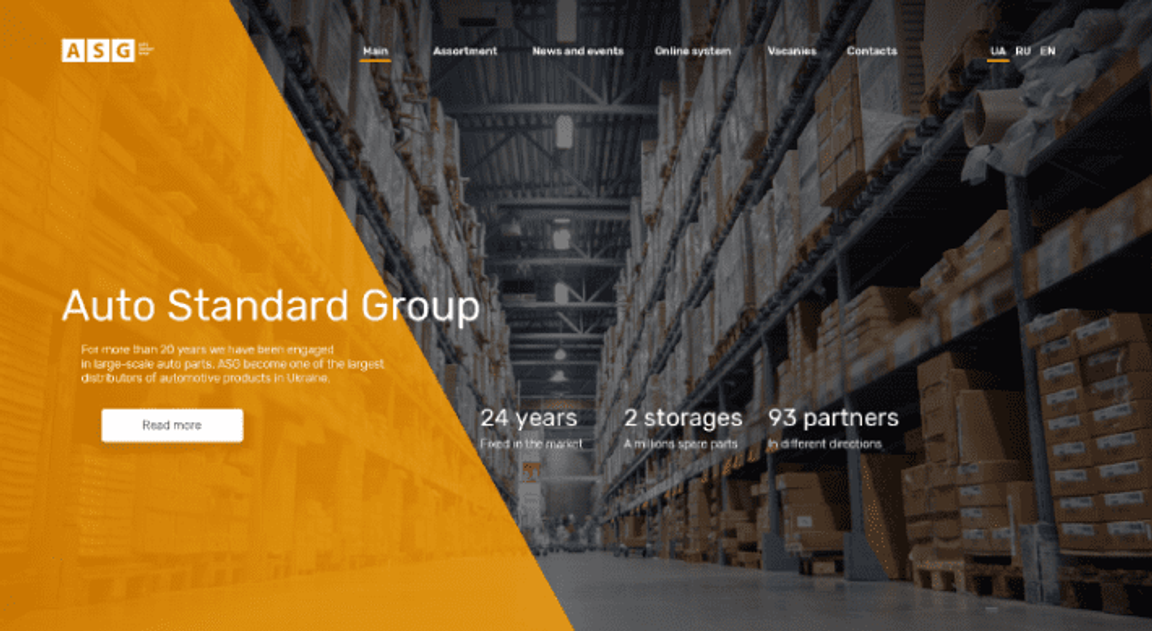 Auto Standart Group Laravel HTML 5 Project