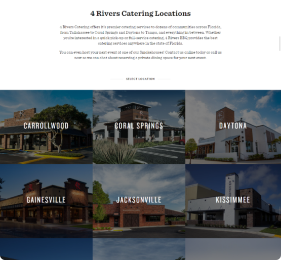 4 Rivers BBQ Website Project
