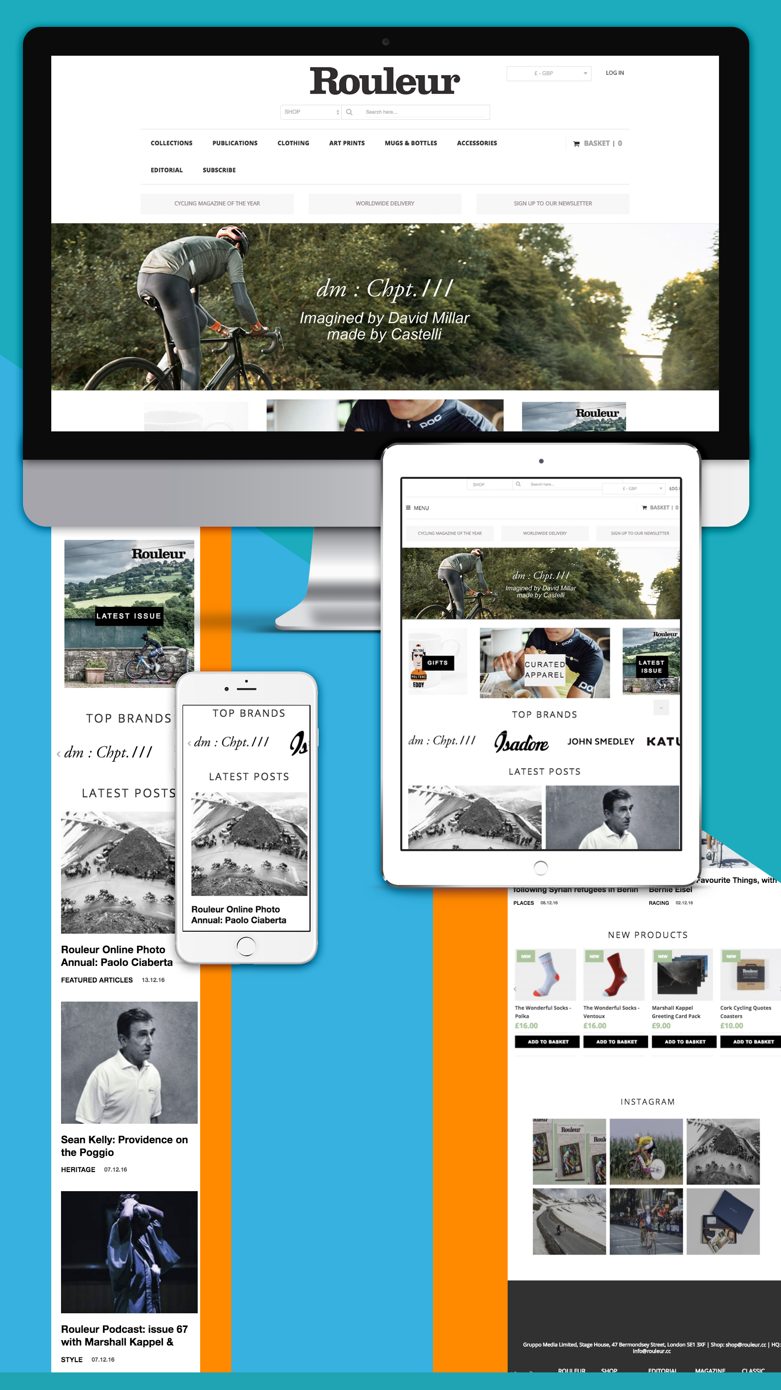 ROULEUR - MAGAZINE, SHOP, EDITORIAL & EVENTS FOR CYCLISTS ON MAGENTO E-COMMERCE PLATFORM Project