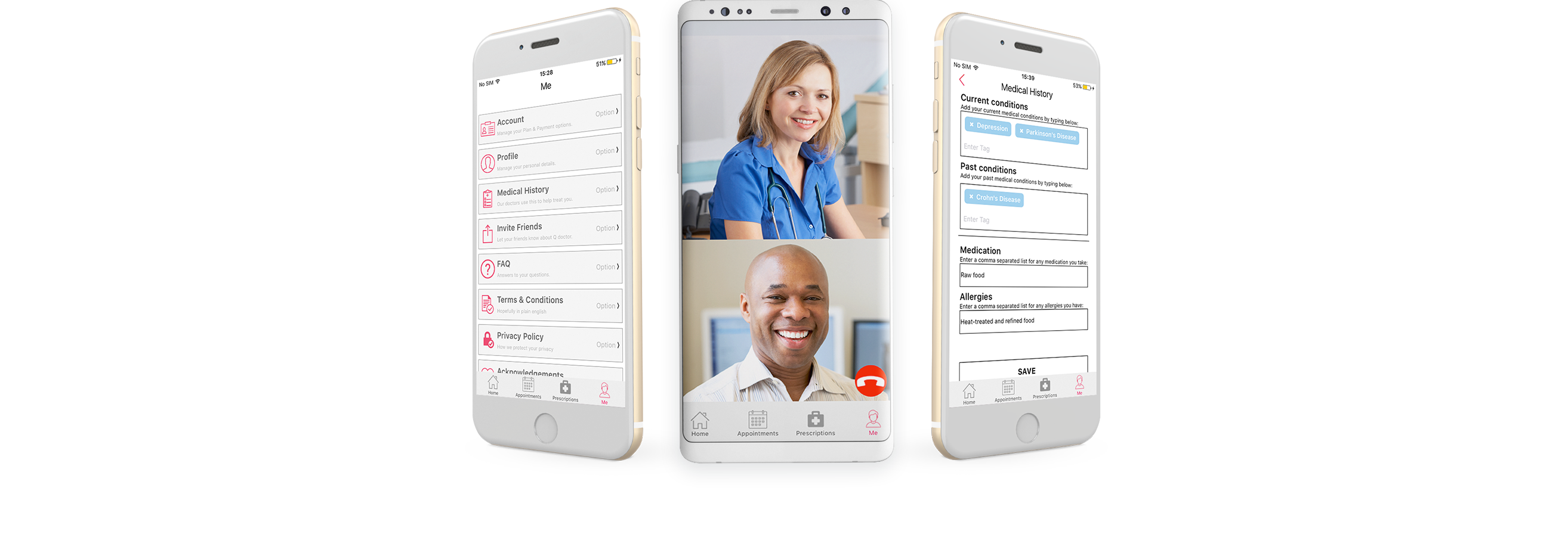 UK NHS Compliant P2P Telemedicine Apps Health Professionals Mobile iOS Project