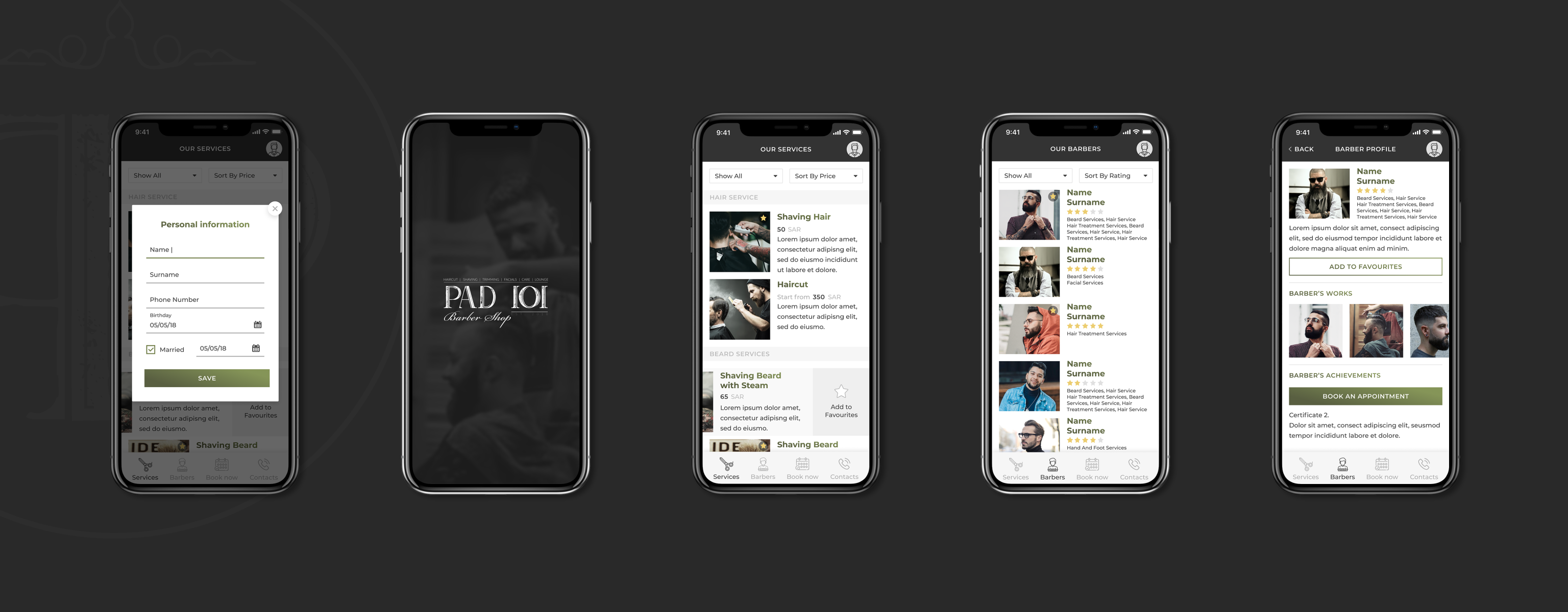PADIOI MOBILE APP FOR BARBERSHOP Project