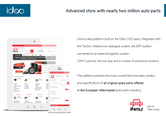 Advanced eCommerce platform offering nearly two million spare parts Automotive Ecommerce Project 1