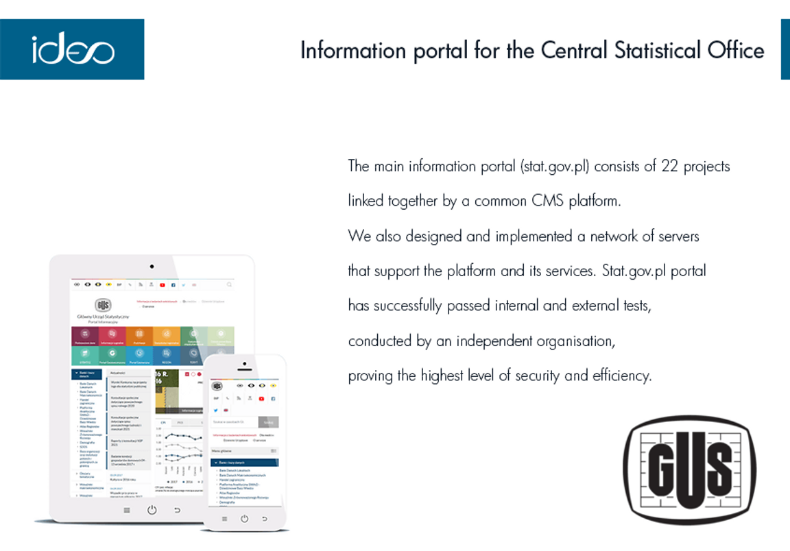  Information portal for the Central Statistical Office Business Services Project