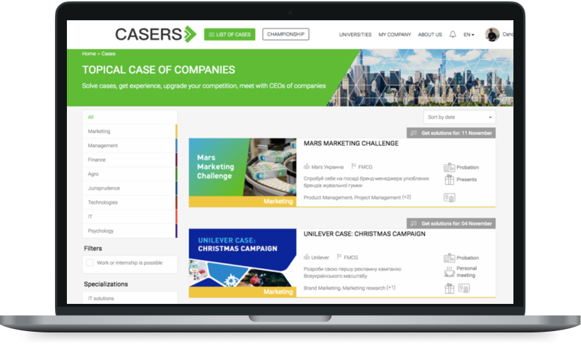 Casers Web development Project
